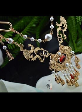 原璎双层流苏汉服配饰珍珠项圈