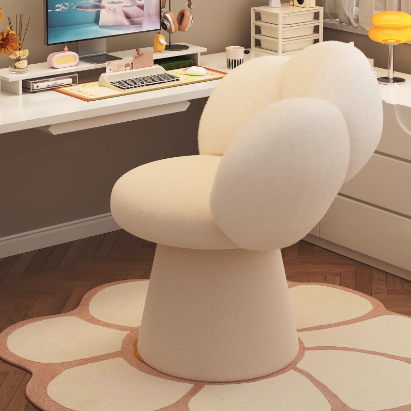 奶油风化妆凳子女生卧室专用椅子