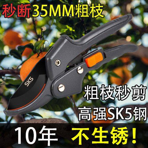 日本原装进口SK5钢园林大号专用修枝剪强力果树剪子粗树枝花剪刀