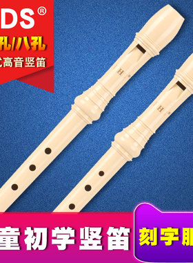 DHS儿童初学竖笛 德式高音6孔儿童初学8孔学生入门中小学竖笛