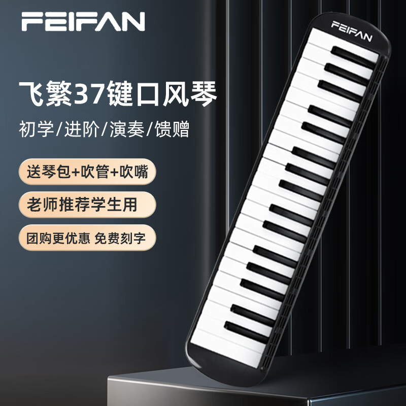 FEIFAN飞繁口风琴37键学生儿童初学者用教学课堂专业演奏级乐器