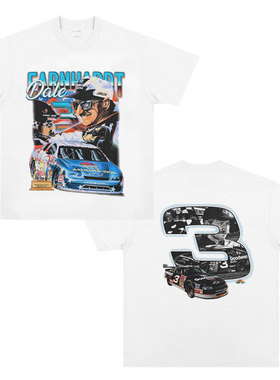 Dale Earnhardt戴尔恩哈德3号雪佛兰赛车神 短袖T恤 运动纯棉宽松