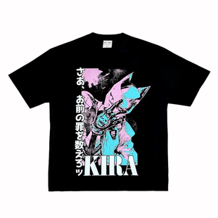 复古VTG国潮长短袖 JoJo 杀后皇后动漫美式 吉良吉影 T恤 奇妙冒险