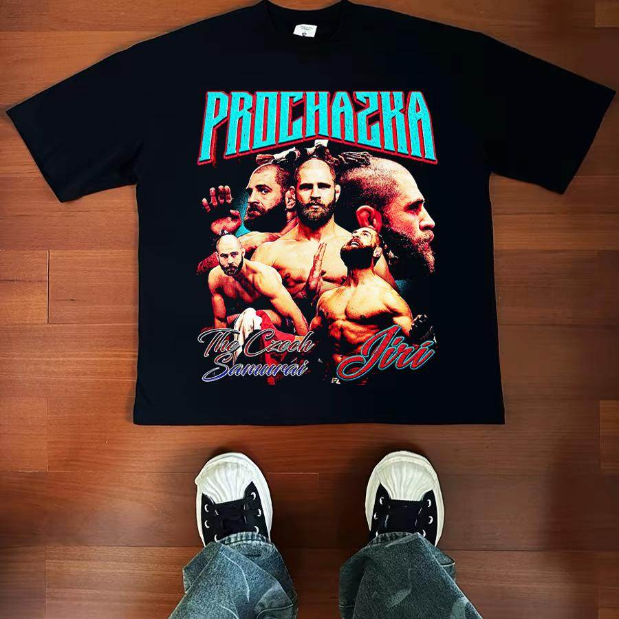 怪鸟 吉里 普罗哈兹卡 UFC美式街头拳击格斗复古VTG纯棉长短袖T恤