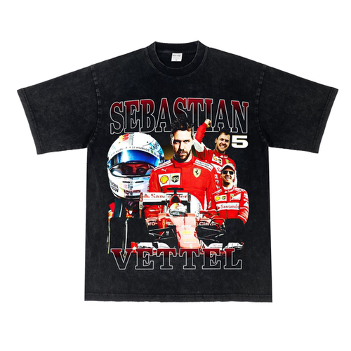 维特尔 Vettel F1方程赛车街头复古Vantage纯棉同款长短袖T恤