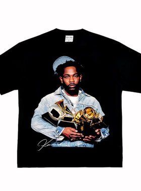 肯德里克 拉马尔 Kendrick Lamar 说唱嘻哈rap美式复古长短袖Tt恤