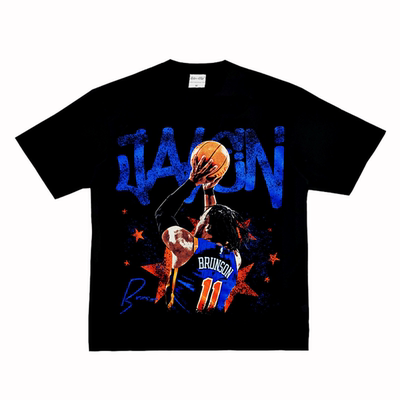 布伦森 Brunson 纽约 美式做旧复古篮球街头训练小众长短袖Tt恤潮