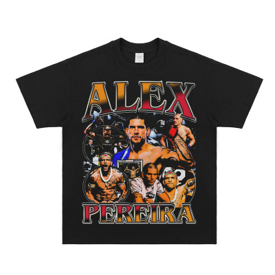 UFC Alex Pereira亚历克斯佩雷拉 美式休闲纯棉短袖VTG复古潮流