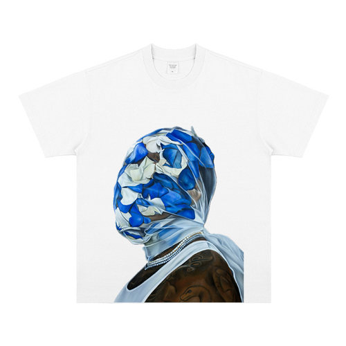 Gunna专辑联名One OF Wun tee美式小领口嘻哈休闲宽松短袖T恤百搭