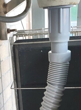 面盆有无孔连体防虫洗脸盆可伸缩洗手盆配件下水管家用排水管