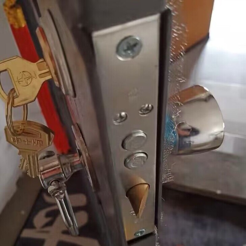 9472a2铁门锁全铜锁芯老式防盗丰收申翔可用插芯门锁