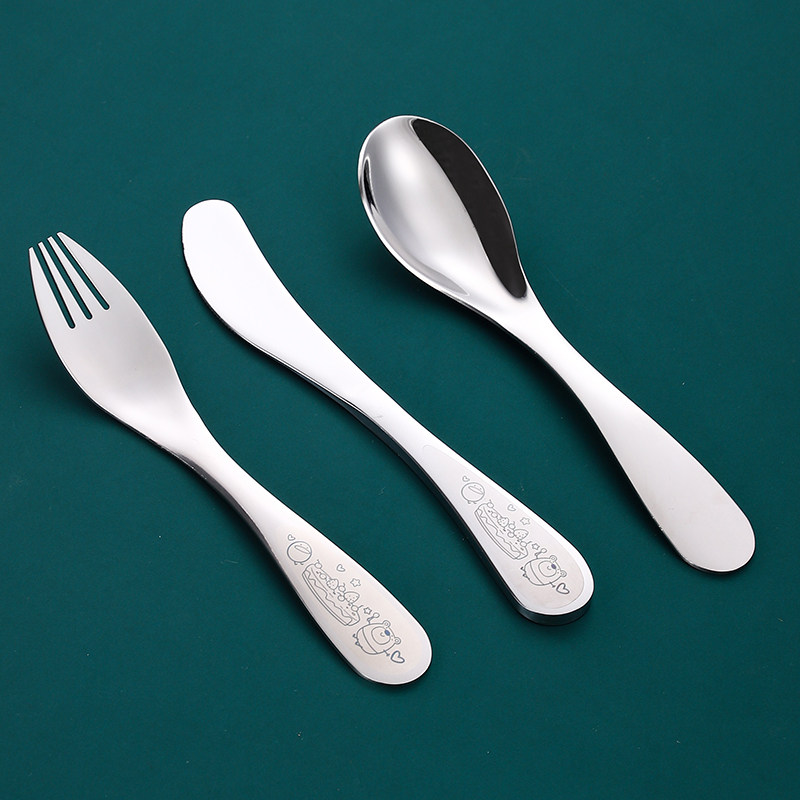 304不锈钢幼儿园儿童刀叉勺套装宝宝卡通餐刀叉子吃饭小汤勺餐具,餐饮具,叉/勺/筷套装,淘宝优惠券,粉丝福利购,淘宝优惠卷