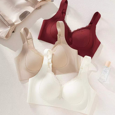 螺纹提拉无痕内衣少女运动背心