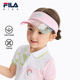 户外防晒凉感帽子 新款 抗紫外线 FILA斐乐儿童空顶帽2025年夏季