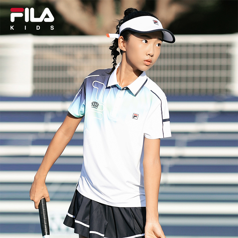 FILA斐乐男中大童POLO衫