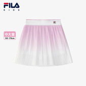新款 FILA斐乐儿童童装 运动短裙2025年夏季 女中大童透气梭织半身裙