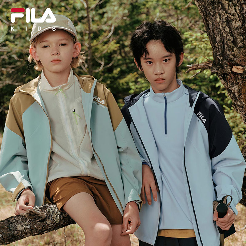 FILA轻松壳|斐乐儿童童装外套防水透湿2026新款男女童户外服防风