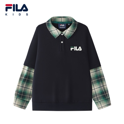 FILA斐乐大童休闲宽松套头上衣