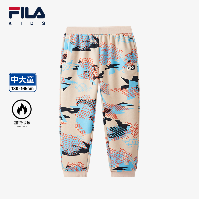 FILA斐乐加绒保暖舒适长裤潮