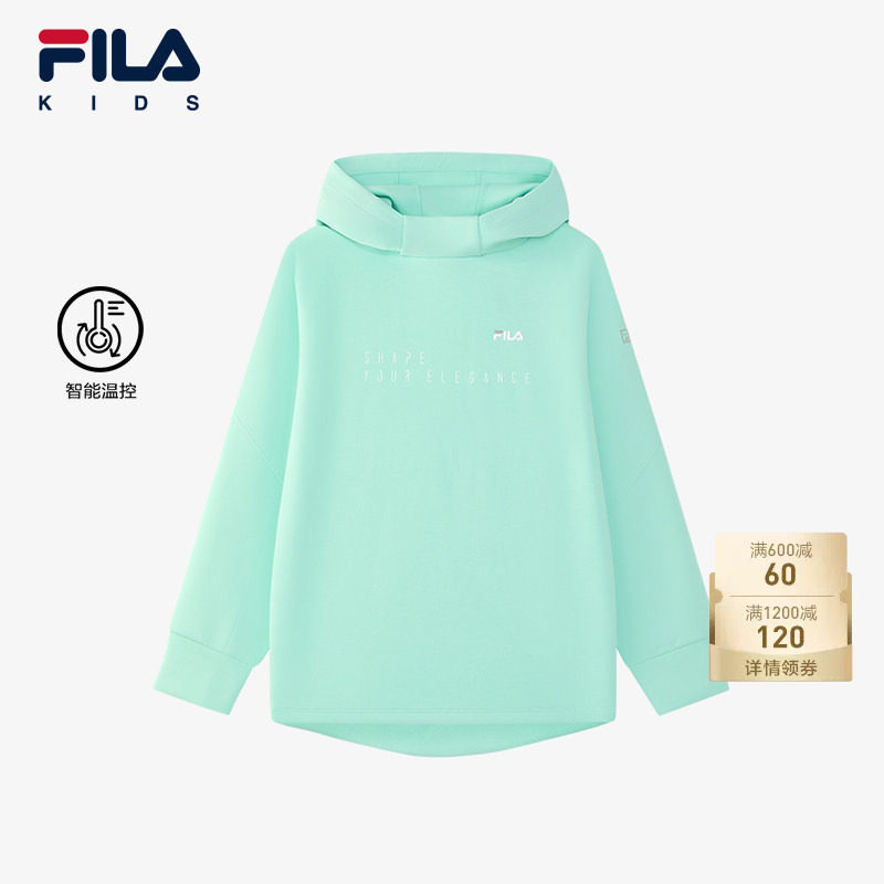 FILA斐乐女童针织连帽上衣-K