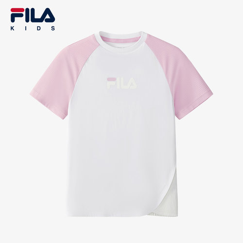 FILA斐乐中大童运动透气短袖衫
