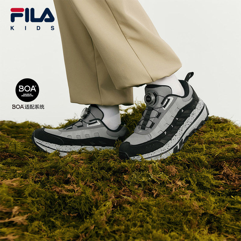 FILA斐乐儿童童鞋运动鞋子2025年冬季新款男女大童户外徒步鞋野兔