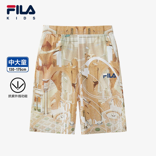 FILA斐乐男中大童五分裤