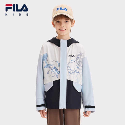 FILA斐乐男中大童梭织外套