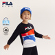 男女小童保暖卫衣长袖 FILA斐乐童装 儿童舒适上衣2025秋冬新款 内搭