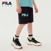 子休闲五分裤 FILA斐乐儿童童装 新款 男童中大童裤 短裤 2025年秋季
