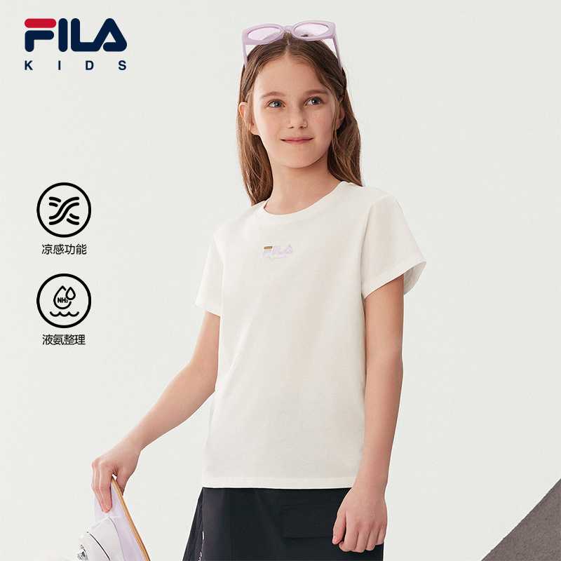 FILA斐乐女中大童短袖T恤