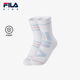 女小童弹力中腰袜2件装 新款 抗菌 FILA斐乐儿童袜子2025年春季