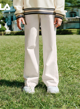 FILA X HARVARD哈佛联名童装裤子2025年秋季新款女童中大童休闲裤
