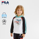 新款 FILA斐乐童装 儿童连帽卫衣冬季 男童小童加绒休闲保暖上衣可爱