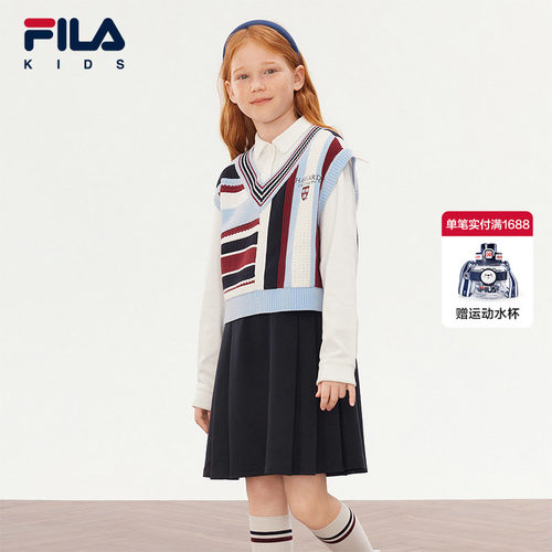 FILA斐乐女童针织连衣裙