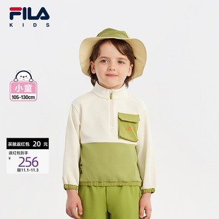 秋季 EARTH联名系列斐乐儿童童装 女童卫衣小童上衣小高领 BBC FILA