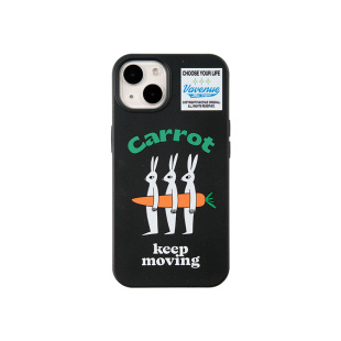 胜利大道兔子可降解适用苹果15手机壳iphone17 复古ins风 16promax13插画环保潮流14美式