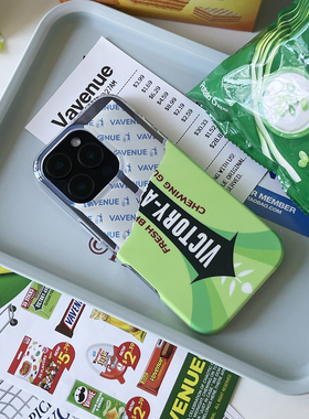 VA胜利大道口香糖美式复古零食手机壳适用iPhone17ProMax苹果16/15 原创创意设计全包防摔保护套小众个性潮流