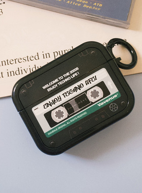 VA胜利大道千禧风磁带耳机套适用苹果AirPods 3 4 Pro2 Y2K美式创意原创设计