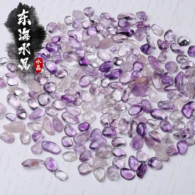 밝은 색상 자수정 자갈 천연 자수정 물고기 탱크 꽃 냄비 장식 조경 DIY 수제 액세서리 DEGAUSSING 정화