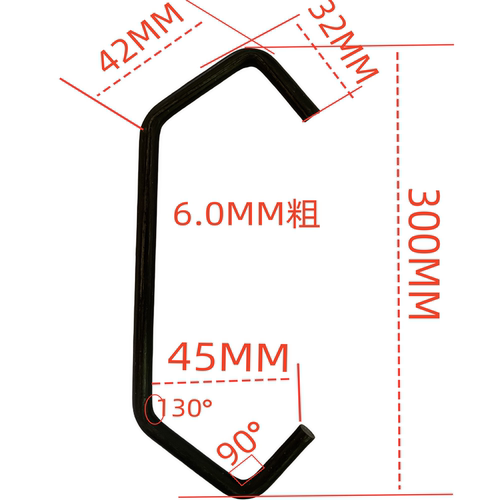 1mm到8mm粗1000个V型喷漆喷粉喷塑电镀流水线通用挂钩厂家直销
