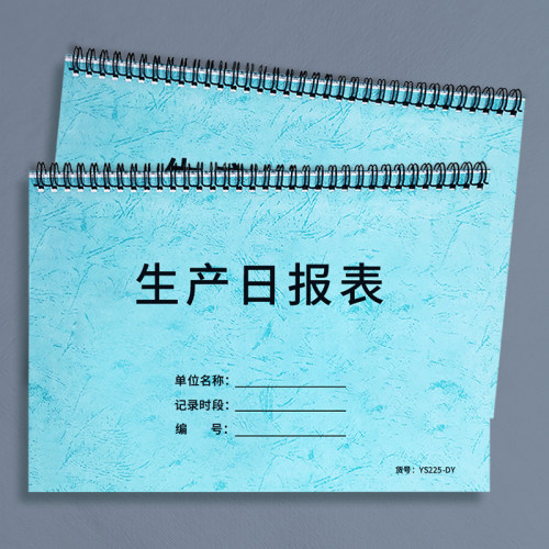 生产日报表生产明细表车间工厂产量日报表每日生产计划表产品计件表工人产量统计表产品数量统计表生产报告表 - 封面