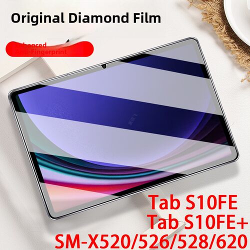 适用三星Tabs10Fe+钢化膜Tab平板电脑S10Fe保护Galaxy电脑三星玻璃Tap膜Sm-X520X620X526Smx528屏幕平板电脑