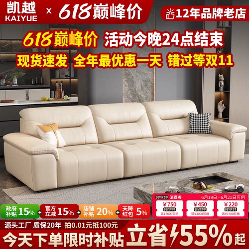【政府补贴】高端直排半青皮沙发