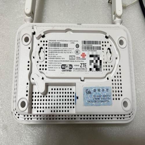 中兴F4610U万兆光猫WIFI6双频千兆原版EPON系统p