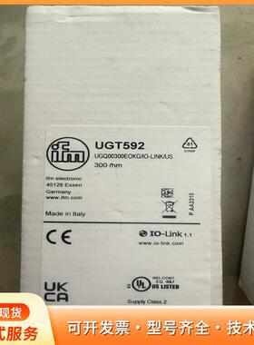 IFM易福门超声波传感器UGT592，意大利原装，带IO-P