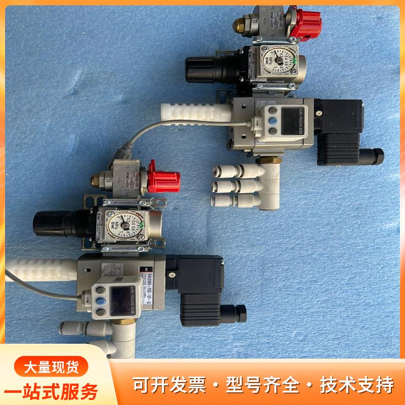 SMC电磁阀 电阻器 调压阀 温控数显压力表 整套拆机p
