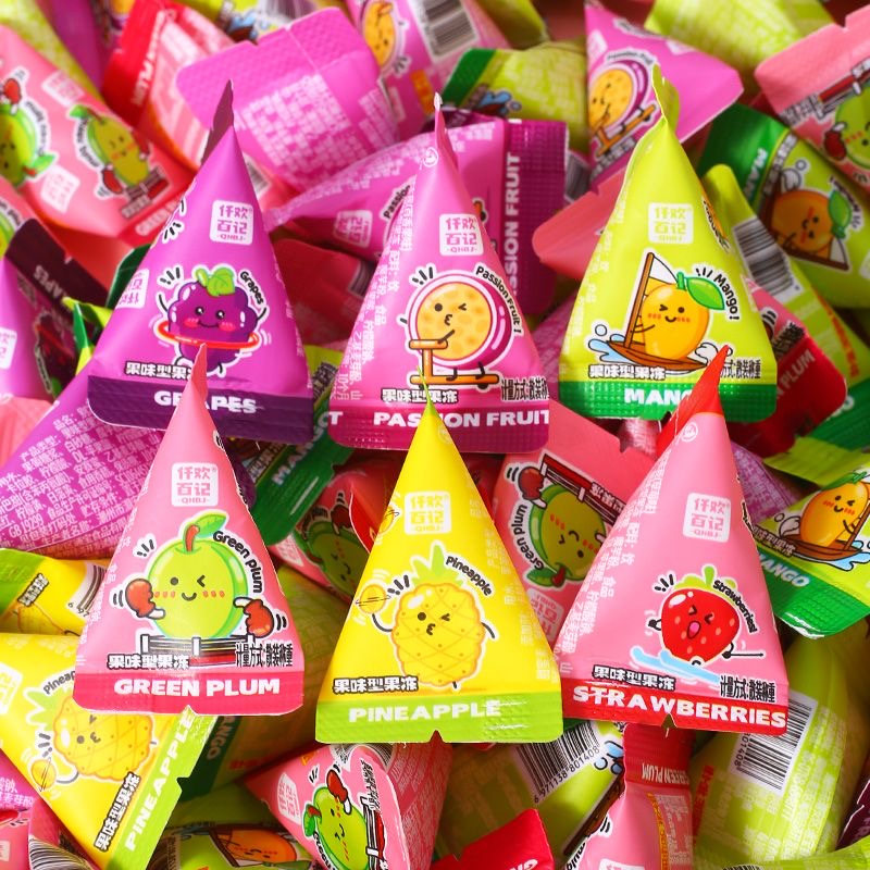 别冻我三角冻水果味果冻0脂肪独立小包装儿童零食办公室休闲小吃