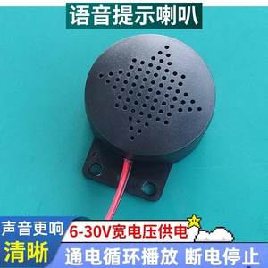 12V24伏通电播放多路语音提示器垃圾分类进门禁电子防盗器报警器