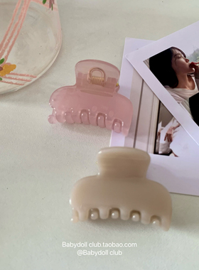 “ 蜜桃乌龙 ”韩系少女感清透感抓夹简约碎发夹刘海mini鲨鱼夹